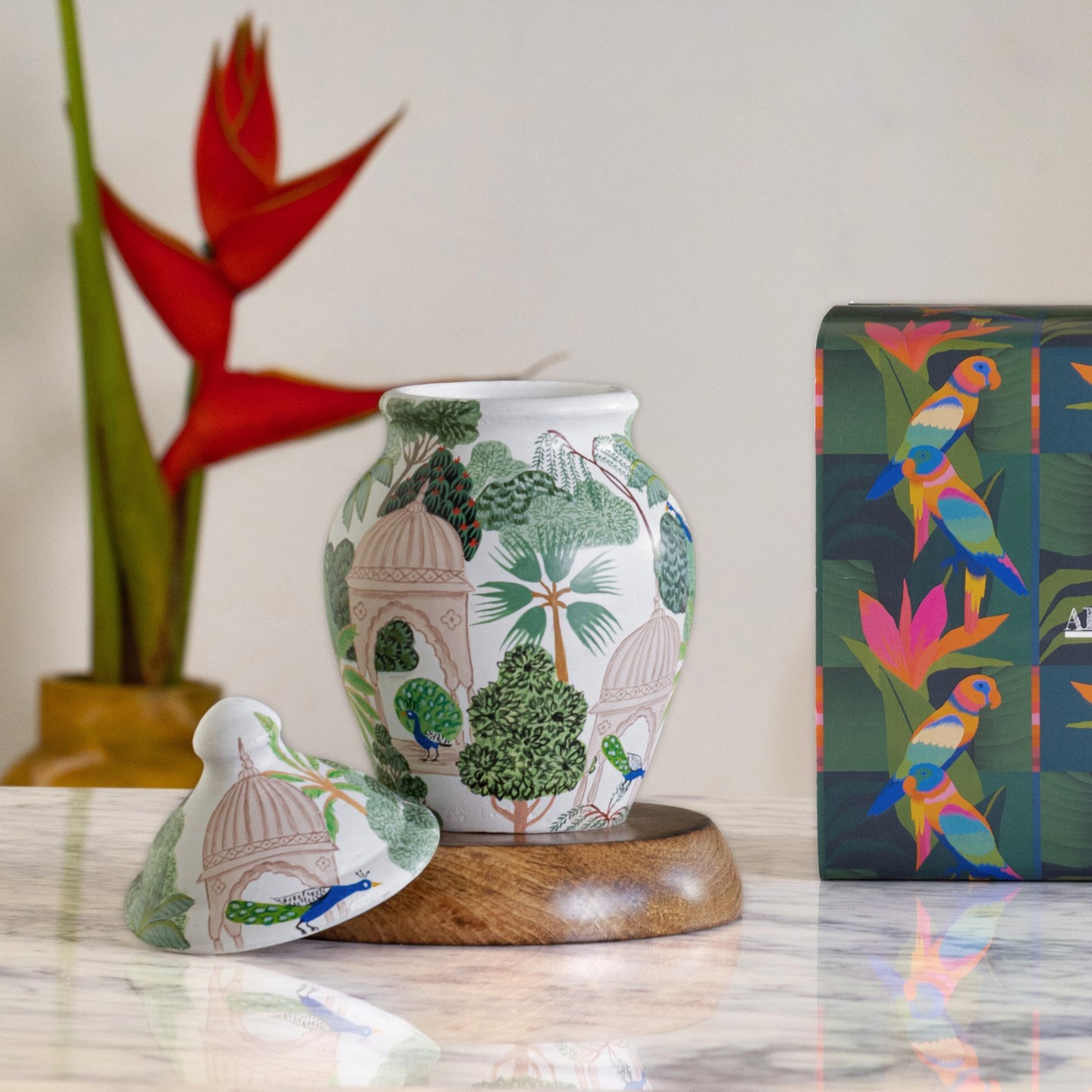 Terracotta Handpainted Flower Vase