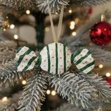 Load image into Gallery viewer, Handcrafted Paper Maché Holiday Candy Ornament
