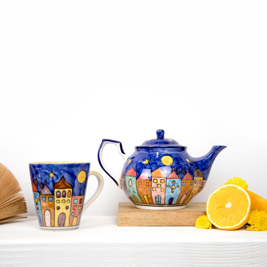 Color Splash Kettle & Mug Set