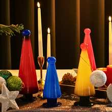 Load image into Gallery viewer, Festive Symphony: Handcrafted Glass Christmas Tree Set of 4
