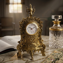 Load image into Gallery viewer, Imperial Rococo Brass Decorative Table Clock
