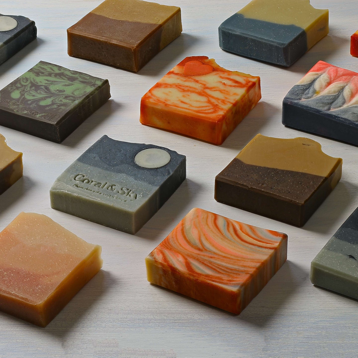 Handmade Cold process Soaps With Virgin Oils & Butters- Gift Set of 4 Soaps