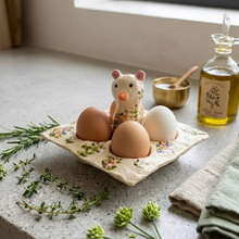 Load image into Gallery viewer, Rustic Floral Egg Holder

