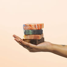Load image into Gallery viewer, Handmade Cold process Soaps With Virgin Oils &amp; Butters- Gift Set of 4 Soaps
