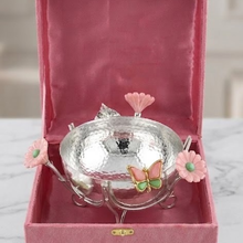 Load image into Gallery viewer, Elysian Flora Luxury Decor Set – Handcrafted Candle Holders &amp; Decorative Bowl

