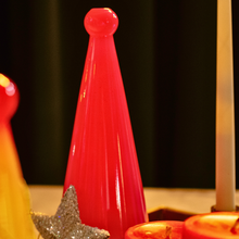 Load image into Gallery viewer, Blush Evergreen: Handcrafted Pink Glass Christmas Tree
