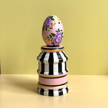Load image into Gallery viewer, Sleek Striped Egg with the Stand
