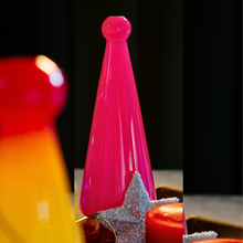 Load image into Gallery viewer, Blush Evergreen: Handcrafted Pink Glass Christmas Tree
