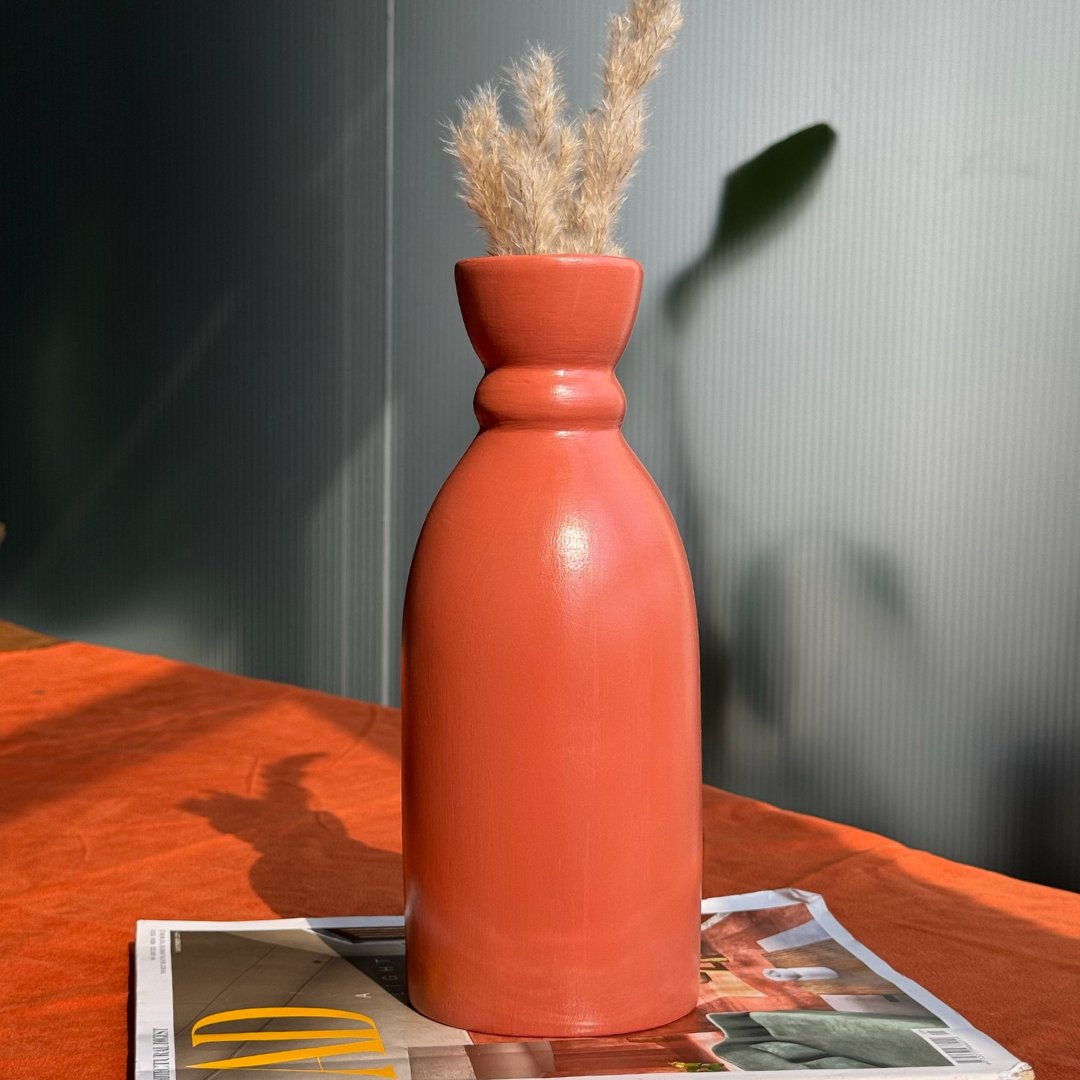 Cinnamon Charm Handpainted Terracotta Flower Pot