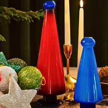 Load image into Gallery viewer, Scarlet Pine: Handcrafted Red Glass Christmas Tree
