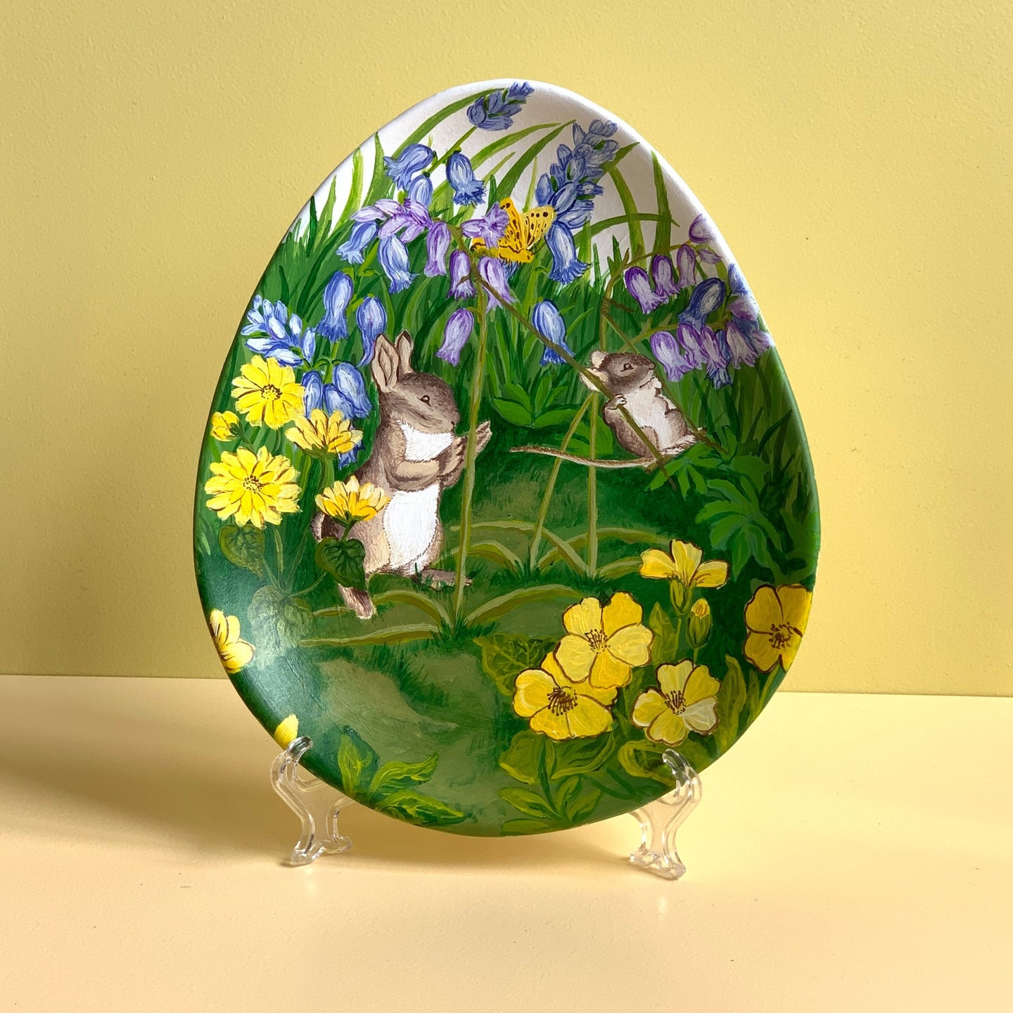 Bunny Hopscotch: Ceramic Easter Decor