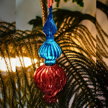 Load image into Gallery viewer, Festive Radiance: Hand-Painted Glass Christmas Ornament
