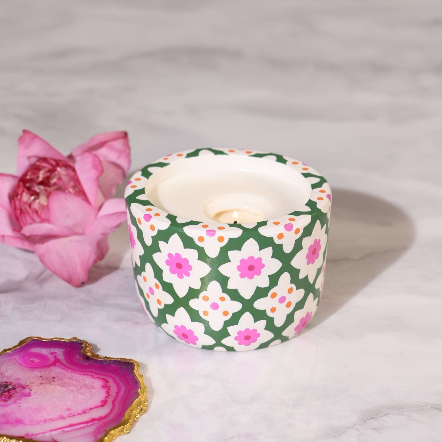 Zahra- Handpainted & Scented Soy Wax Candle