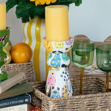 Load image into Gallery viewer, Canine Whimsical Paws- Artistic Hand Painted Candle Stand
