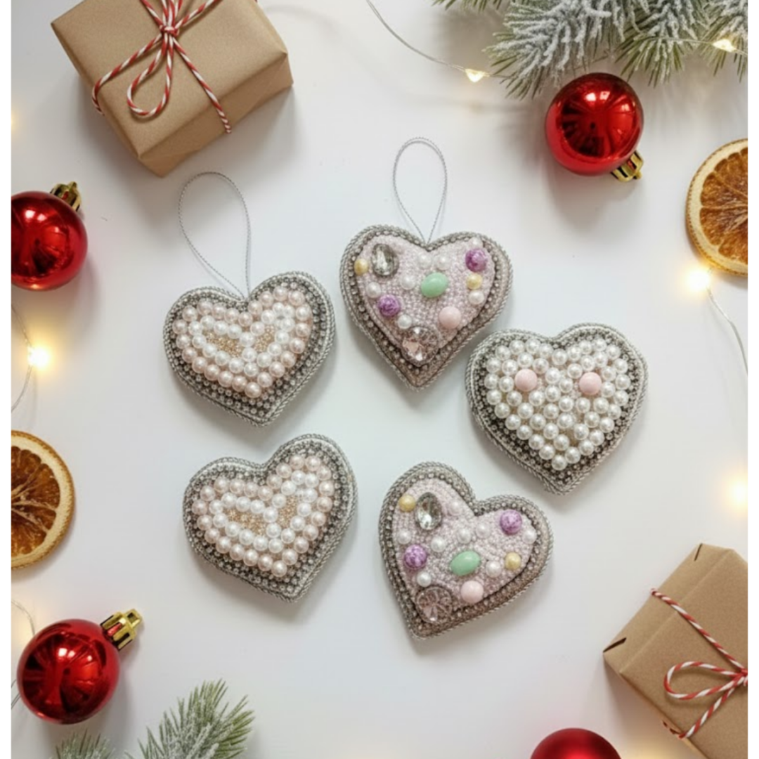 Jewels of the Aviary & Heart Collection set of 5