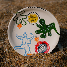 Load image into Gallery viewer, Jungle Rythms Handpainted Trinket Tray
