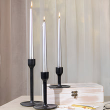 Load image into Gallery viewer, Skonhet Black Candle Stands set of 3
