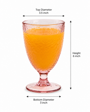 Load image into Gallery viewer, Blush Ripple Glass Goblet - Set of 2
