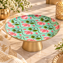 Load image into Gallery viewer, The Lotus Garden Pedestal Cake Stand
