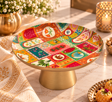 Load image into Gallery viewer, The Heritage Patchwork Pedestal Platter
