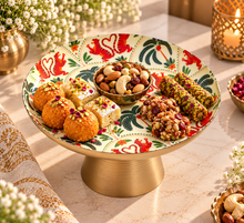 Load image into Gallery viewer, The Folk Tiger Pedestal Serving Platter

