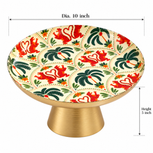 Load image into Gallery viewer, The Folk Tiger Pedestal Serving Platter
