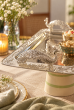 Load image into Gallery viewer, Royal Peacock Silver-Plated Serving Tray
