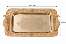 Load image into Gallery viewer, The Peach Royale Peacock Serving Tray
