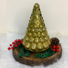 Load image into Gallery viewer, Sparkling Gold Christmas Glass Tree
