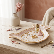 Load image into Gallery viewer, Sunshine paper Mache trinket tray
