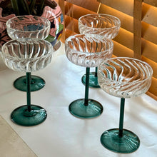 Load image into Gallery viewer, Swirl Cocktail Glasses Set of 2
