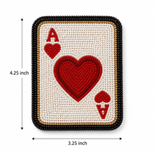 Load image into Gallery viewer, Beaded Ace of Hearts Coaster - Set of 4

