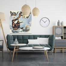 Load image into Gallery viewer, Alien With Elephant Mosquito-  Painting By Hannes Schauer
