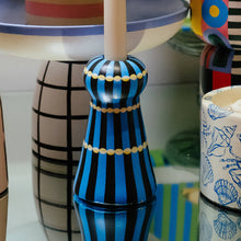 Load image into Gallery viewer, Noir &amp; Azure: Hand-Painted Candle Stands
