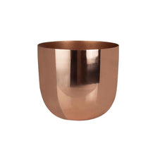 Load image into Gallery viewer, Rose Gold Metal Planter
