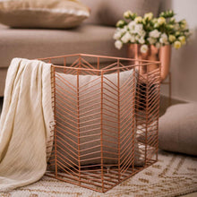 Load image into Gallery viewer, Rose Gold Geometric Wire Basket

