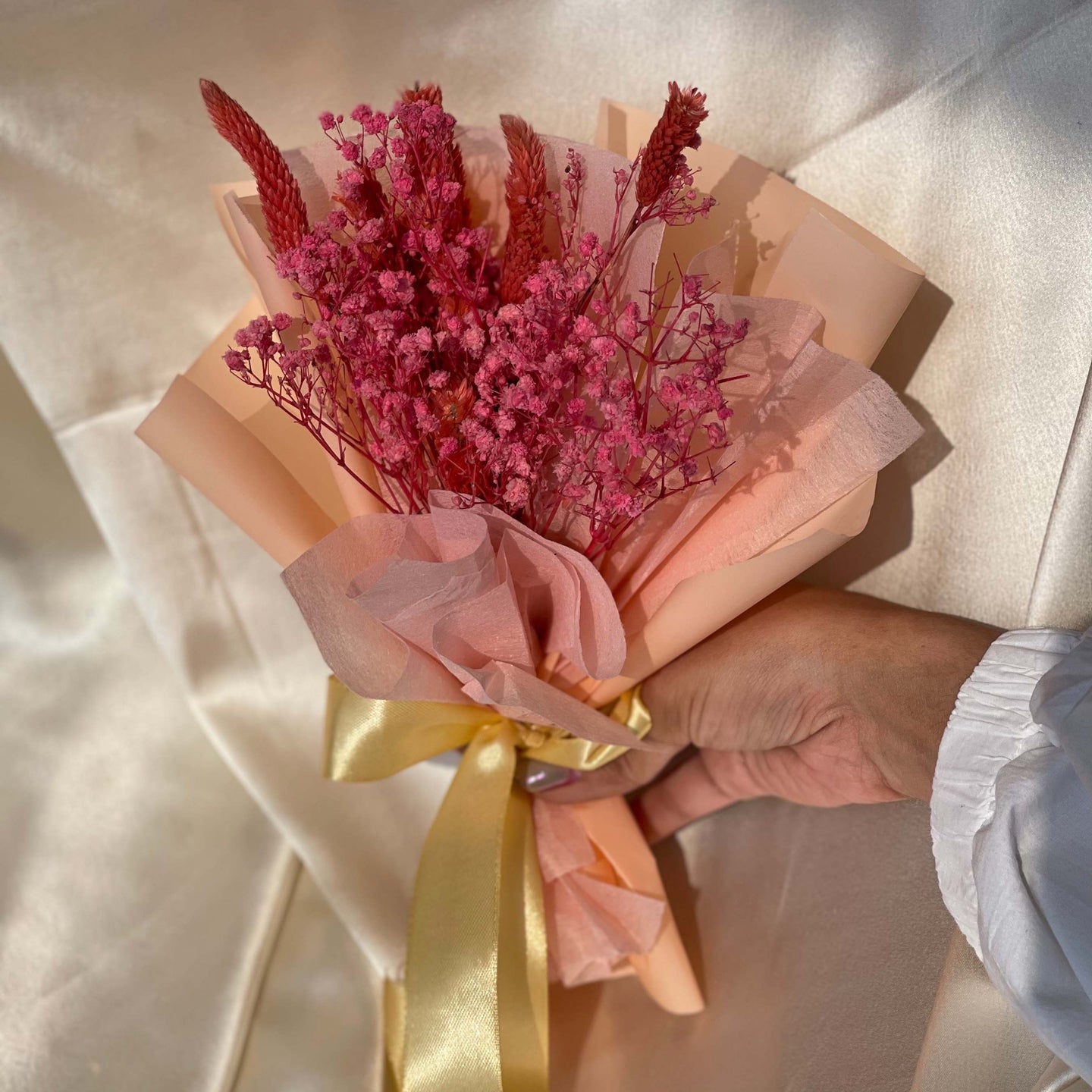 Purity: Mini Dried Flower Bouquet