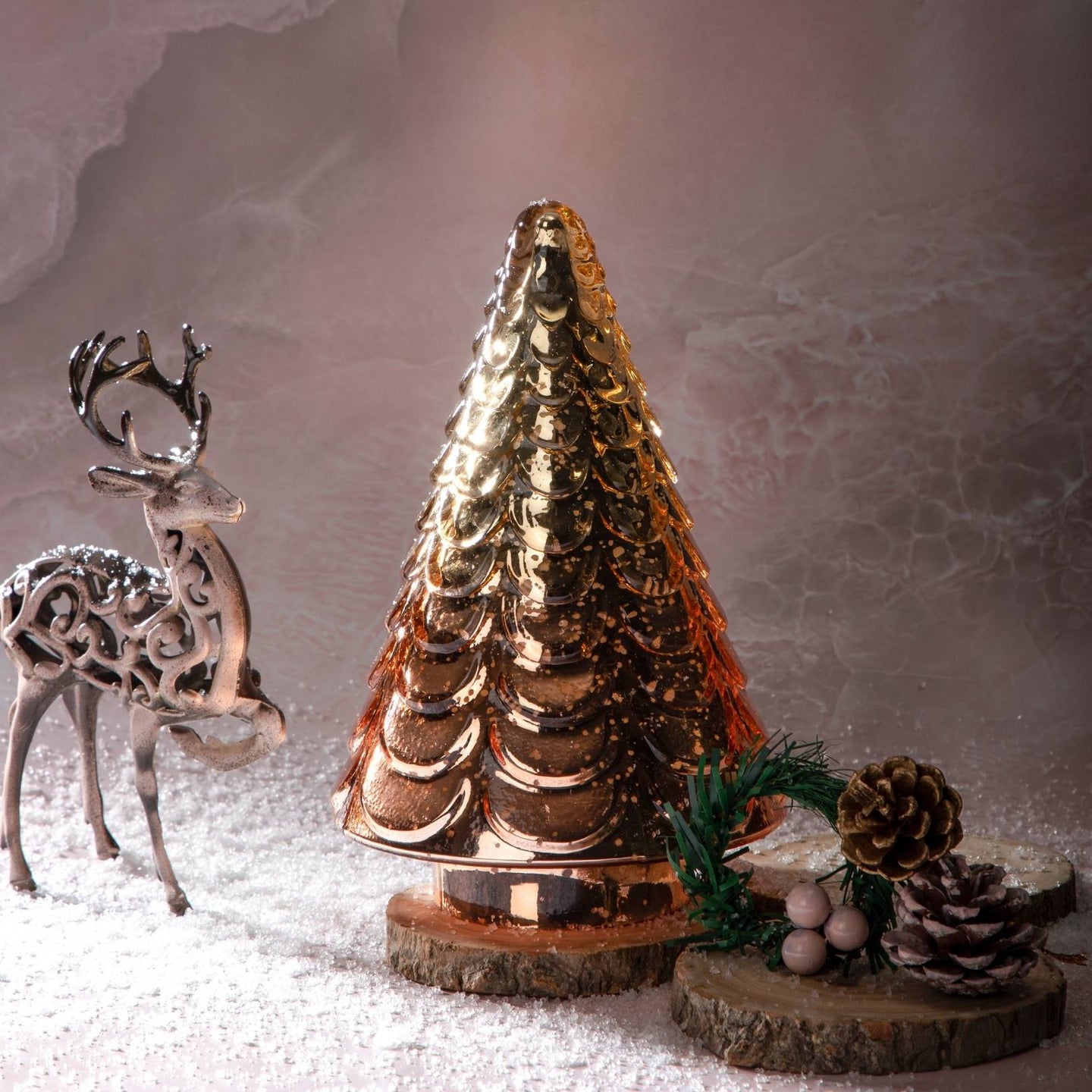 Feel the Magic- Glass Christmas Tree