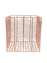 Load image into Gallery viewer, Rose Gold Geometric Wire Basket
