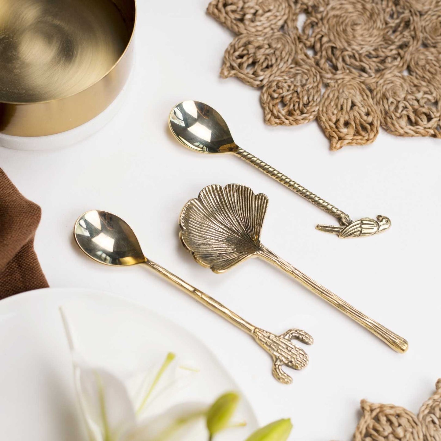 Havana Brass Cutlery Set of 3