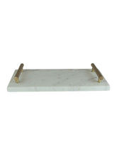 Load image into Gallery viewer, 2 Big Parallel Lines on the Snow - Marble Serving tray
