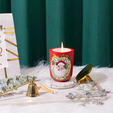 Load image into Gallery viewer, Santa&#39;s Aroma Land- Set of 2 Hand-painted &amp; Hand-poured Soy Wax Candle
