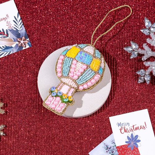 Up & Above in the Sky ! Embellished Christmas Ornament