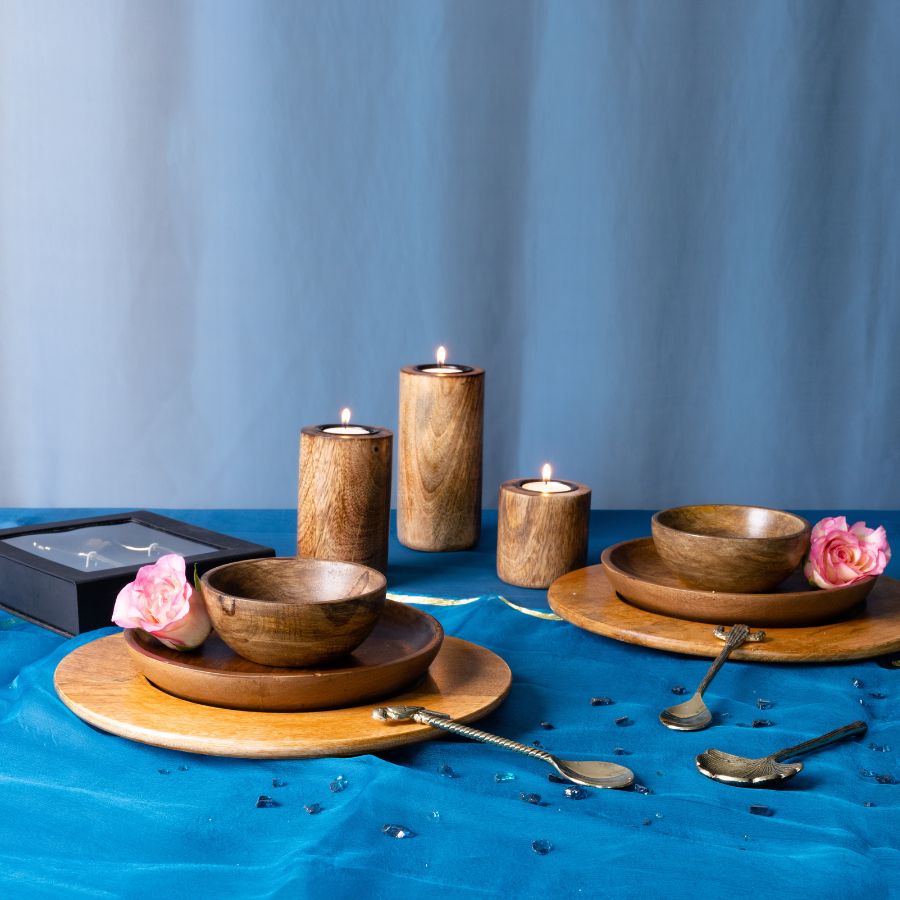Tablescape for 2: Gift Items for Home - Set of 15 pieces